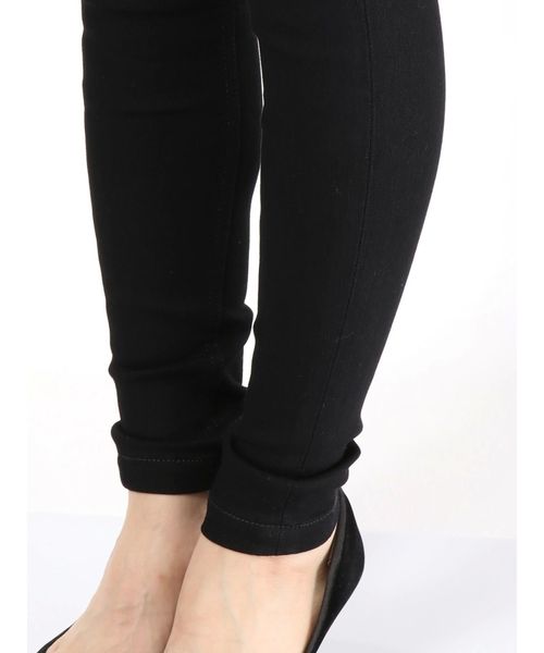 EMODA（エモダ）の「【ELDER】NUDEジャストウエストデニム（デニムパンツ・レディース・ブラック/インディゴブルー/ブルー・SMALL/MEDIUM/X-SMALL）」の18枚目の写真