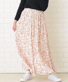 【新品】MAISON SPECIALスモールフラワーワッシャースカート セール】Small Floral Pattern Washer Process Skirt/スモール