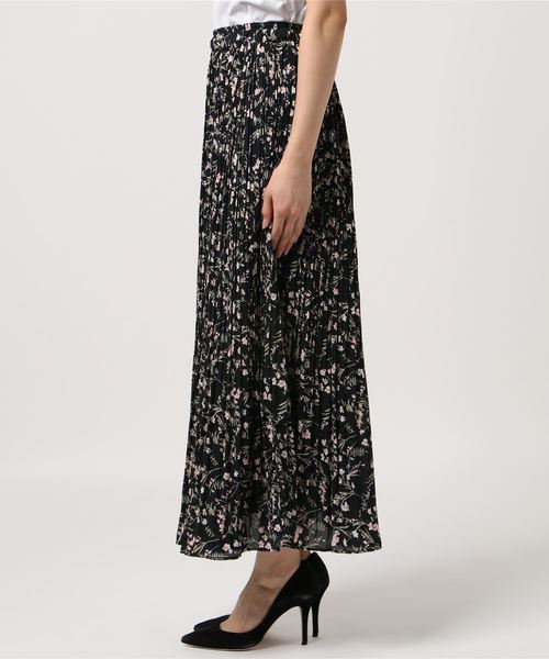 Lace Ladies（レースレディース）の「花柄 細プリーツ ロング フレア スカート（スカート・レディース・ホワイト/ブラック/ブルー/ピンク・FREE）」の15枚目の写真
