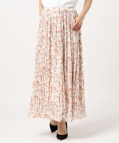 Lace Ladies（レースレディース）の「花柄 細プリーツ ロング フレア スカート（スカート・レディース・ホワイト/ブラック/ブルー/ピンク・FREE）」の19枚目の写真