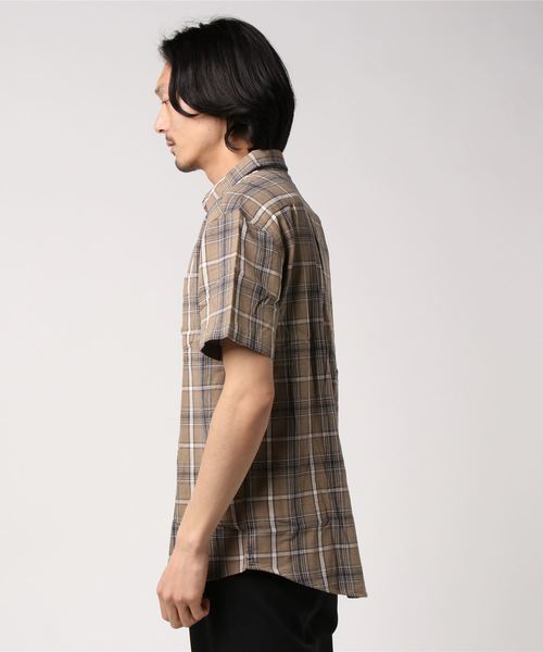 CORISCO(コリスコ)の「CORISCO 綿麻パナマ 半袖 シャツ (M1)(シャツ/ブラウス・メンズ・ホワイト/ベージュ/ネイビー/グリーン/ホワイト系その他/ブラック系その他/ベージュ系その他/ブルー系その他/ブラック系その他2/ブルー系その他2・MEDIUM/LARGE/X-LARGE)」の11枚目の写真