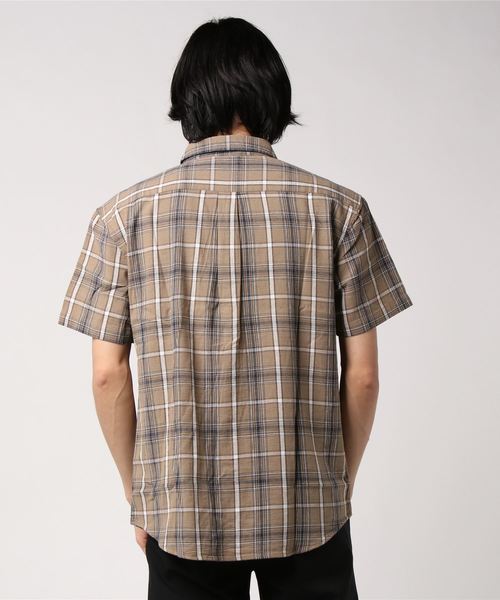 CORISCO(コリスコ)の「CORISCO 綿麻パナマ 半袖 シャツ (M1)(シャツ/ブラウス・メンズ・ホワイト/ベージュ/ネイビー/グリーン/ホワイト系その他/ブラック系その他/ベージュ系その他/ブルー系その他/ブラック系その他2/ブルー系その他2・MEDIUM/LARGE/X-LARGE)」の12枚目の写真