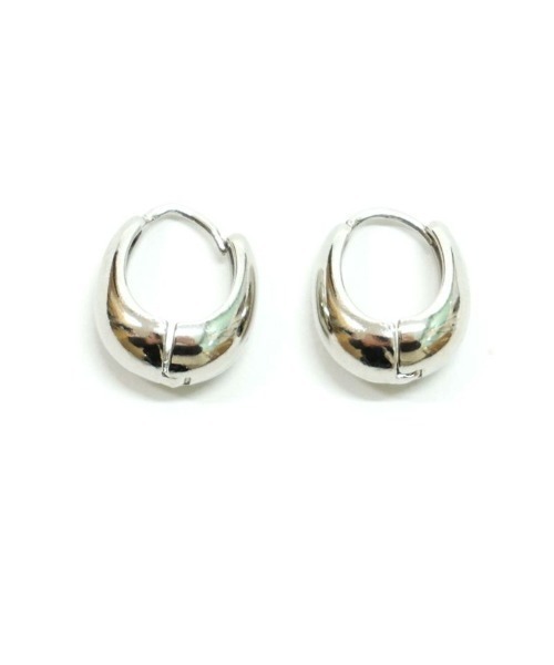 DONOBAN(ドノバン)の「ぷっくりフープピアス(ピアス(両耳用)・レディース・シルバー/ゴールド・ONESIZE)」の6枚目の写真