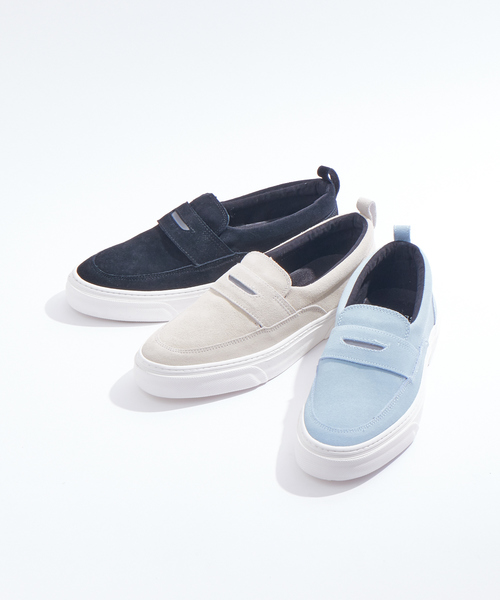 SLACK FOOTWEAR（スラックフットウェア）の「【SLACK】FOLTI スニーカー ローファー（スニーカー・メンズ・ブラック/ベージュ/サックスブルー・26/27/28）」の4枚目の写真