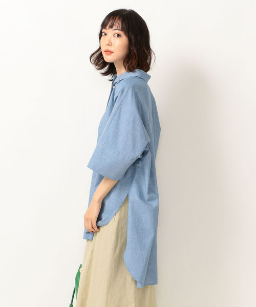 SHIPS any（シップス エニィ）の「SHIPS any:ダンガリービッグシャツ◇（シャツ/ブラウス・レディース・ブルー・ONE SIZE）」の13枚目の写真