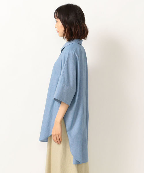 SHIPS any（シップス エニィ）の「SHIPS any:ダンガリービッグシャツ◇（シャツ/ブラウス・レディース・ブルー・ONE SIZE）」の15枚目の写真