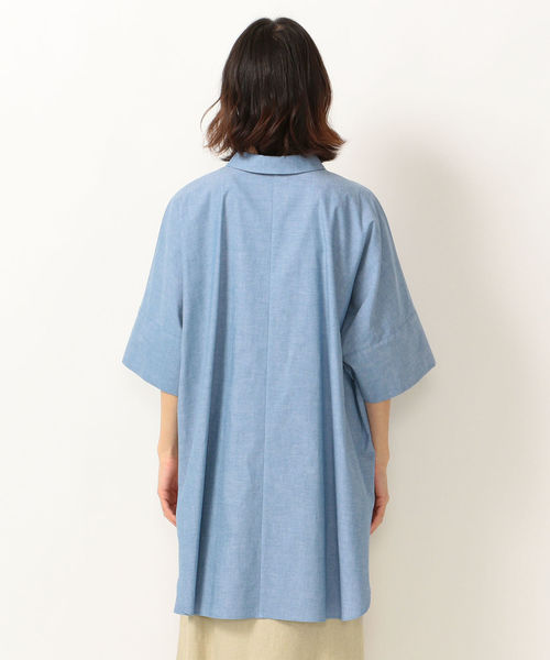 SHIPS any（シップス エニィ）の「SHIPS any:ダンガリービッグシャツ◇（シャツ/ブラウス・レディース・ブルー・ONE SIZE）」の12枚目の写真