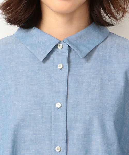 SHIPS any（シップス エニィ）の「SHIPS any:ダンガリービッグシャツ◇（シャツ/ブラウス・レディース・ブルー・ONE SIZE）」の14枚目の写真