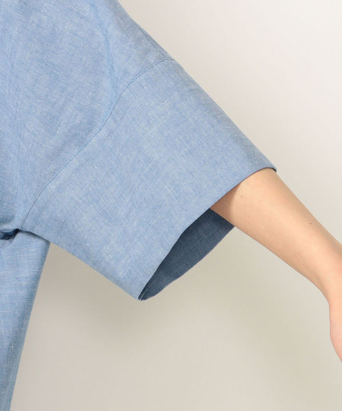 SHIPS any（シップス エニィ）の「SHIPS any:ダンガリービッグシャツ◇（シャツ/ブラウス・レディース・ブルー・ONE SIZE）」の11枚目の写真