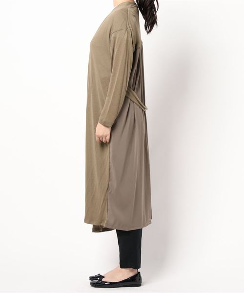 INTERPLANET（インタープラネット）の「吸湿冷感加工ロングカーディガン（カーディガン/ボレロ・レディース・ライトグレー/ブラック/ブラウン/カーキ・FREE）」の5枚目の写真