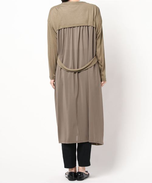 INTERPLANET（インタープラネット）の「吸湿冷感加工ロングカーディガン（カーディガン/ボレロ・レディース・ライトグレー/ブラック/ブラウン/カーキ・FREE）」の6枚目の写真