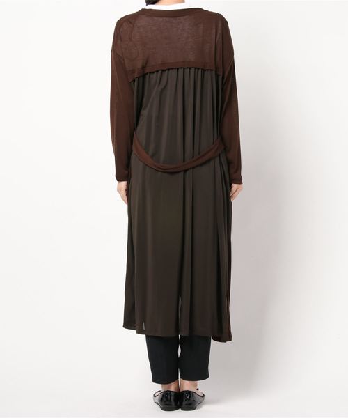 INTERPLANET（インタープラネット）の「吸湿冷感加工ロングカーディガン（カーディガン/ボレロ・レディース・ライトグレー/ブラック/ブラウン/カーキ・FREE）」の7枚目の写真