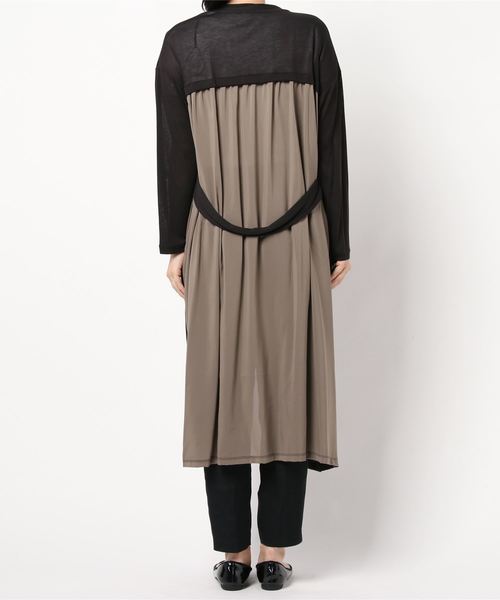 INTERPLANET（インタープラネット）の「吸湿冷感加工ロングカーディガン（カーディガン/ボレロ・レディース・ライトグレー/ブラック/ブラウン/カーキ・FREE）」の8枚目の写真