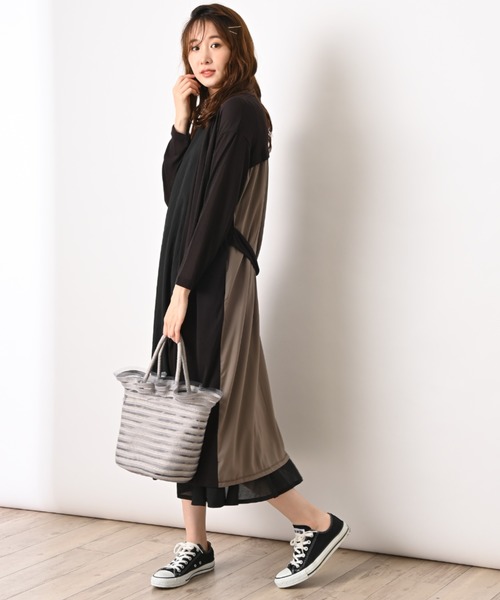 INTERPLANET（インタープラネット）の「吸湿冷感加工ロングカーディガン（カーディガン/ボレロ・レディース・ライトグレー/ブラック/ブラウン/カーキ・FREE）」の13枚目の写真