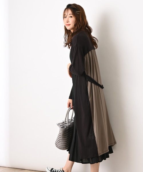 INTERPLANET（インタープラネット）の「吸湿冷感加工ロングカーディガン（カーディガン/ボレロ・レディース・ライトグレー/ブラック/ブラウン/カーキ・FREE）」の16枚目の写真