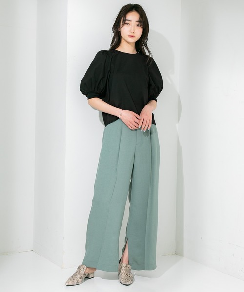 STUDIOUS(ステュディオス)の「【STUDIOUS】ボリュームスリーブカットソー(Tシャツ/カットソー・レディース・ホワイト/ブラック/ブラウン・FREE)」の19枚目の写真