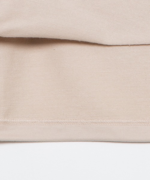 WEGO（ウィゴー）の「WEGO/ミニ裏毛ナイロンポケット5分袖プルオーバー（スウェット・メンズ・ベージュ/ホワイト・MEDIUM/LARGE）」の10枚目の写真