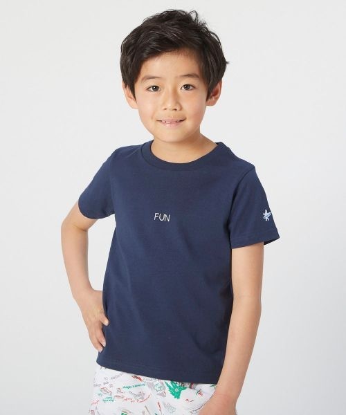 Ocean Pacific(オーシャンパシフィック)の「【OP/オーピー】キッズ ロゴ Tシャツ/半袖 袖刺繍(Tシャツ/カットソー・キッズ・ネイビー/ホワイト/ベージュ・140/150/100/110/120/130/90)」の11枚目の写真
