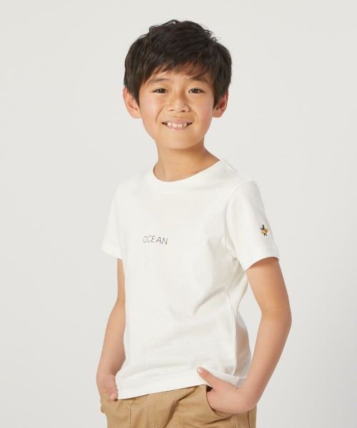 Ocean Pacific(オーシャンパシフィック)の「【OP/オーピー】キッズ ロゴ Tシャツ/半袖 袖刺繍(Tシャツ/カットソー・キッズ・ネイビー/ホワイト/ベージュ・140/150/100/110/120/130/90)」の16枚目の写真