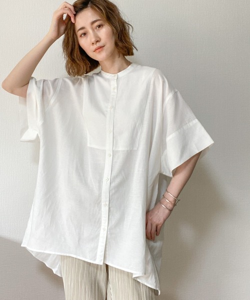 A part by（アパートバイ）の「CoスタンドルーズシャツSS　911949（シャツ/ブラウス・レディース・オフホワイト/ブラウン/ブルー系その他4/イエロー系その他4・FREE）」の18枚目の写真