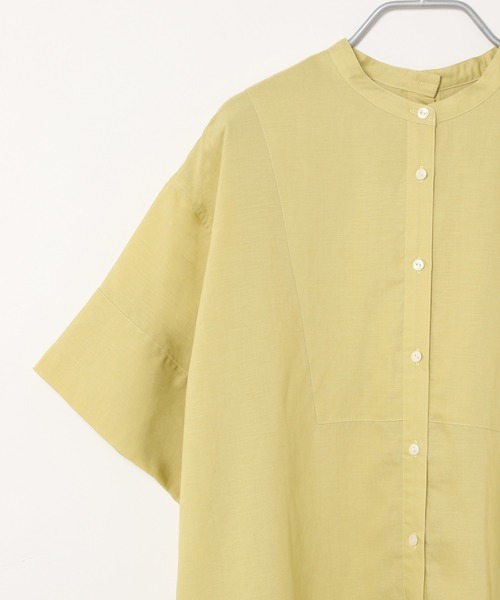 A part by（アパートバイ）の「CoスタンドルーズシャツSS　911949（シャツ/ブラウス・レディース・オフホワイト/ブラウン/ブルー系その他4/イエロー系その他4・FREE）」の6枚目の写真