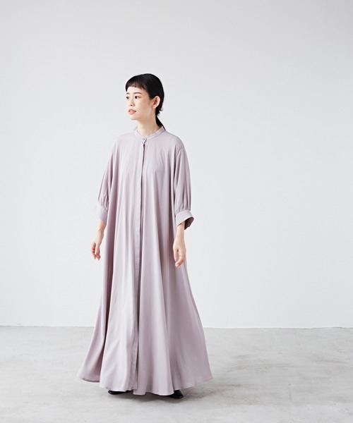 Libra Cue(リブラ キュー)の「Libra ボリュームマキシワンピース(ワンピース・レディース・ライトグレー/ベージュ/ネイビー・FREE)」の9枚目の写真