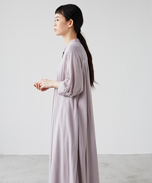 Libra Cue(リブラ キュー)の「Libra ボリュームマキシワンピース(ワンピース・レディース・ライトグレー/ベージュ/ネイビー・FREE)」の13枚目の写真