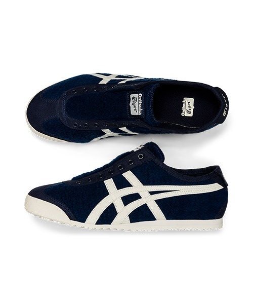 オニツカタイガー　メキシコ66 Mexico66 スリッポン　ネイビー Onitsuka Tiger オニツカタイガー スニーカー MEXICO 66