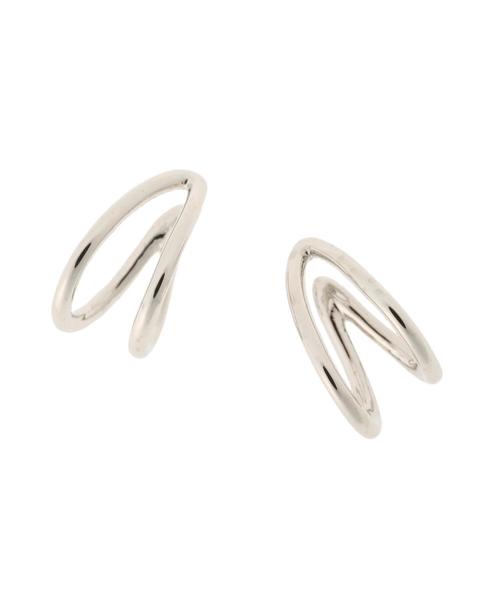 AMERICAN HOLIC(アメリカンホリック)の「2又メタルイヤカフ *(ピアス(両耳用)・レディース・シルバー/ゴールド・FREE)」の3枚目の写真