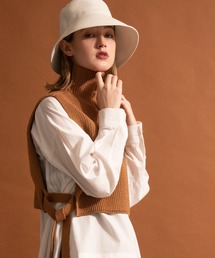 メゾンスペシャル　ブラウン ノースリーブ ベスト MAISON SPECIAL 「MAISON SPECIAL」 ベスト FREE ブラウン