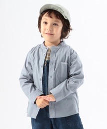 GLOBAL WORK | 【キッズ】バンドカラー刺繍シャツ/888349(シャツ/ブラウス)