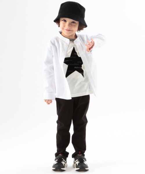 GLOBAL WORK（グローバルワーク）の「【キッズ】バンドカラー刺繍シャツ/888349（シャツ/ブラウス・キッズ・ホワイト/ライトブルー・110cm/100cm/120cm/130cm/140cm）」の7枚目の写真