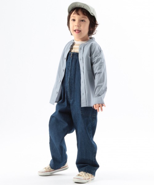 GLOBAL WORK（グローバルワーク）の「【キッズ】バンドカラー刺繍シャツ/888349（シャツ/ブラウス・キッズ・ホワイト/ライトブルー・110cm/100cm/120cm/130cm/140cm）」の15枚目の写真