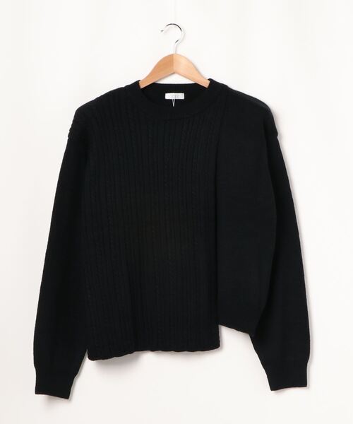 LOWRYS FARM(ローリーズファーム)の「ケーブルレイヤープルオーバーLS 895477(ニット/セーター・レディース・ブラック/ベージュ/グリーン・FREE)」の7枚目の写真