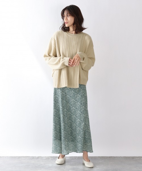 LOWRYS FARM(ローリーズファーム)の「ケーブルレイヤープルオーバーLS 895477(ニット/セーター・レディース・ブラック/ベージュ/グリーン・FREE)」の20枚目の写真