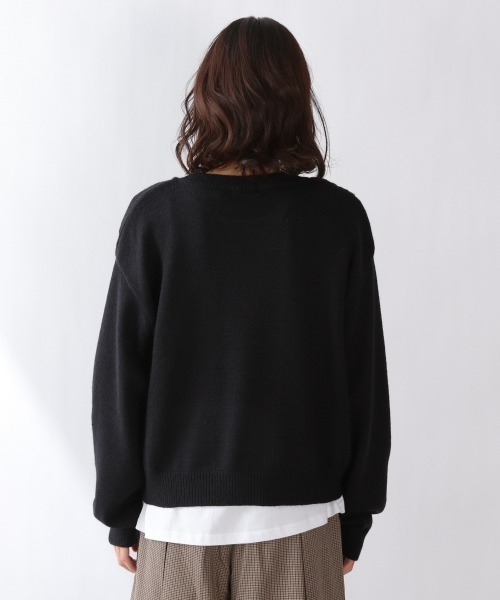 LOWRYS FARM(ローリーズファーム)の「ケーブルレイヤープルオーバーLS 895477(ニット/セーター・レディース・ブラック/ベージュ/グリーン・FREE)」の17枚目の写真