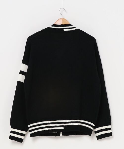 DING（ディング）の「DING/スクールニットカーディガン（カーディガン/ボレロ・レディース・グリーン/ブラック/オフホワイト・FREE）」の5枚目の写真