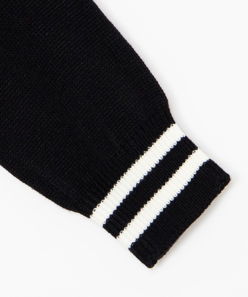 DING（ディング）の「DING/スクールニットカーディガン（カーディガン/ボレロ・レディース・グリーン/ブラック/オフホワイト・FREE）」の19枚目の写真