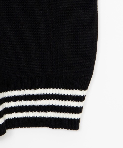 DING（ディング）の「DING/スクールニットカーディガン（カーディガン/ボレロ・レディース・グリーン/ブラック/オフホワイト・FREE）」の18枚目の写真