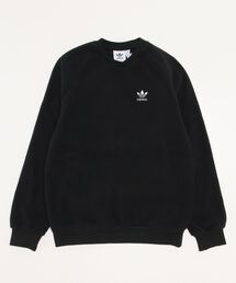 adidas（アディダス）の「adidas アディダス フリース クルー PLRFLEECE CREW (BLACK)（ニット/セーター・メンズ）」