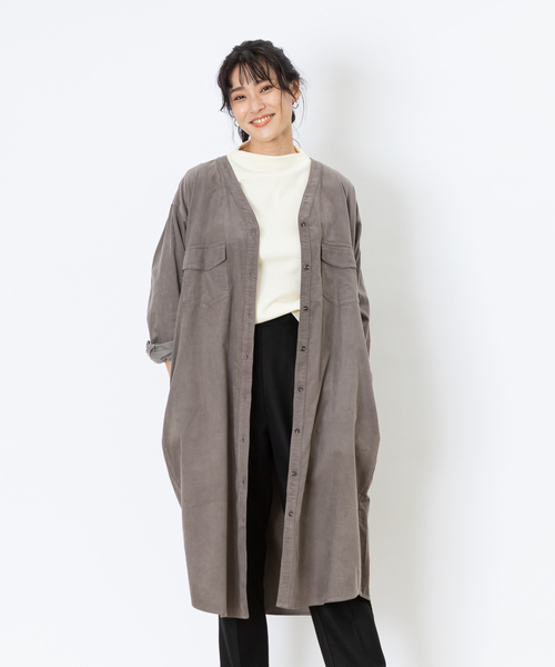 セール Ecru コーデュロイシャツワンピース ワンピース Abahouse Mavie アバハウスマヴィ のファッション通販 Zozotown