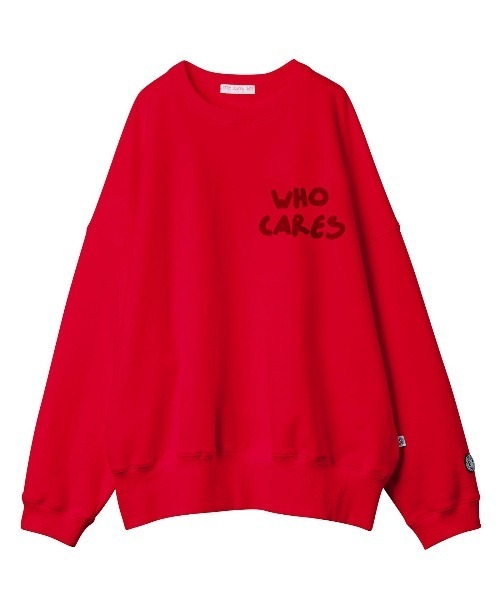 Little sunny bite(リトルサニーバイト)の「LittleSunnyBite/リトルサニーバイト/who cares stitch sweat top(スウェット・レディース・ホワイト/ブラック/パープル/レッド/イエロー・FREE)」の5枚目の写真