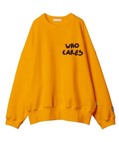 Little sunny bite(リトルサニーバイト)の「LittleSunnyBite/リトルサニーバイト/who cares stitch sweat top(スウェット・レディース・ホワイト/ブラック/パープル/レッド/イエロー・FREE)」の4枚目の写真