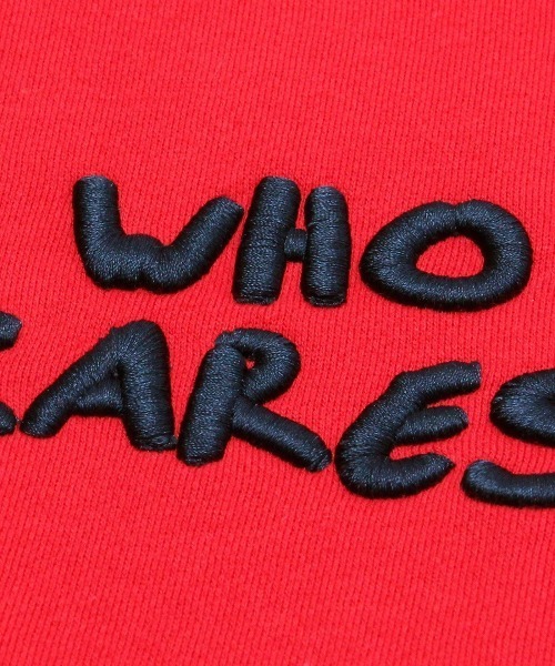 Little sunny bite(リトルサニーバイト)の「LittleSunnyBite/リトルサニーバイト/who cares stitch sweat top(スウェット・レディース・ホワイト/ブラック/パープル/レッド/イエロー・FREE)」の8枚目の写真