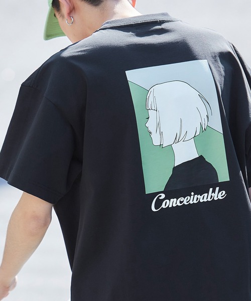 シルケットライク天竺 ビックシルエットイラストプリント バックプリント 半袖カットソー Tシャツ カットソー Mono Mart モノマート のファッション通販 Zozotown