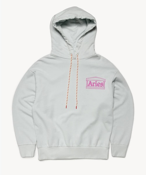 Aries ロゴプリント パーカー ピンク