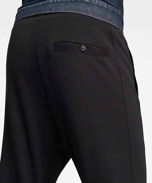 G-STAR（ジースター）の「Moto Mixed Mesh Sweatpants（スウェットパンツ・メンズ・ダークブラック/ヘザーグレー・MEDIUM/SMALL/X-SMALL/LARGE/X-LARGE）」の12枚目の写真