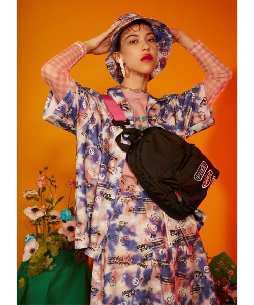 Candy Stripper（キャンディストリッパー）の「LOGO BODY バッグ（ショルダーバッグ・レディース・ブラック×グリーン/ブラック×ピンク・FREE）」の8枚目の写真