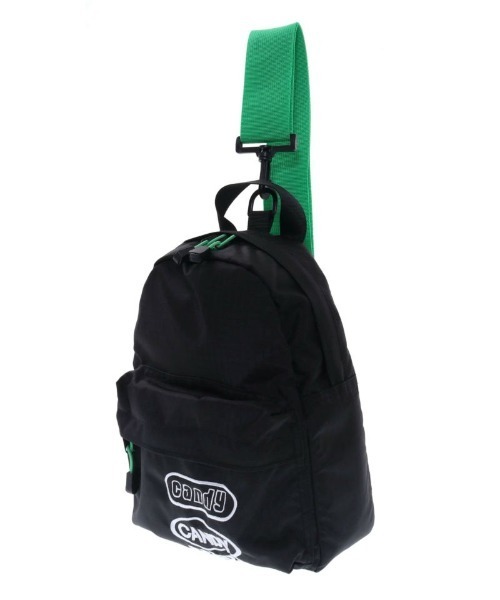 Candy Stripper（キャンディストリッパー）の「LOGO BODY バッグ（ショルダーバッグ・レディース・ブラック×グリーン/ブラック×ピンク・FREE）」の3枚目の写真