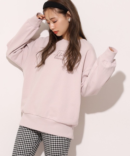 one after another NICE CLAUP（ワンアフターアナザーナイスクラップ）の「アソートプリントスウェット（Tシャツ/カットソー・レディース・グレー/オフホワイト/サックスブルー/ピンク/ホワイト系その他/ライトピンク/ホワイト系その他2・FREE）」の7枚目の写真